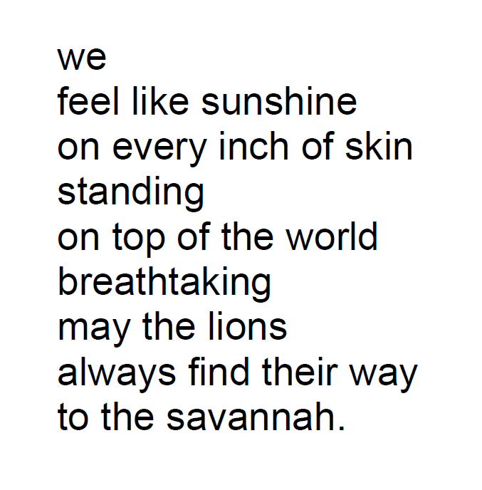 Lions - poem